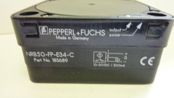 PEPPERL & FUCHS Inductive Sensor NRB50-FP-E34-C #8743