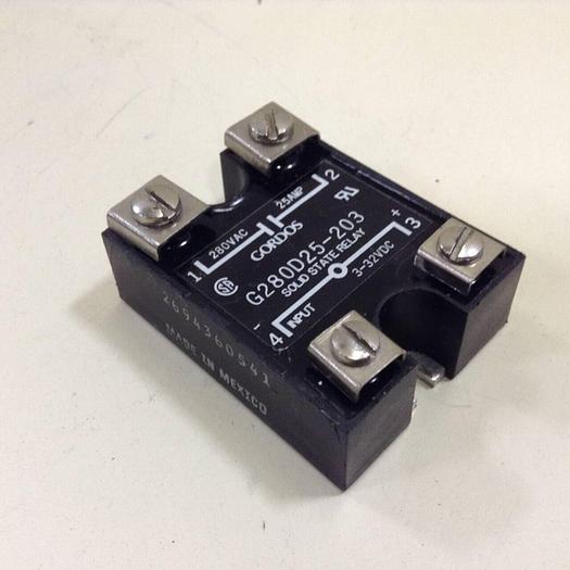 Used GORDOS Solid State Relay G280D25-203 #84436