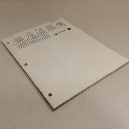 Used ALLEN BRADLEY System Overview 1785-2.1 #70843