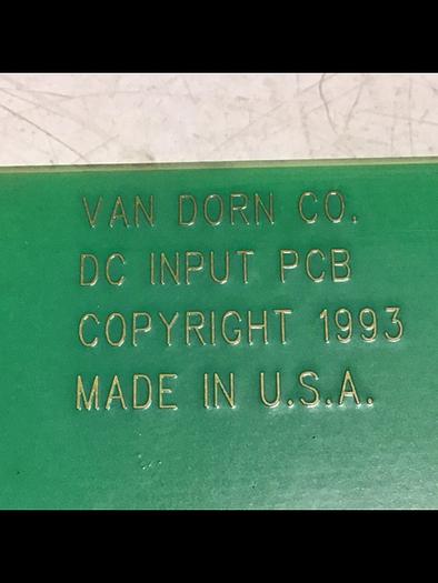 Used VAN DORN DC Input Board 330037 PC330-037 Used