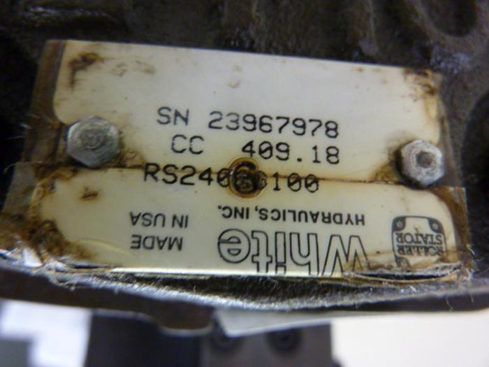 Used WHITE HYDRAULICS Die Height Adjustment Motor RS2406 100 #49798