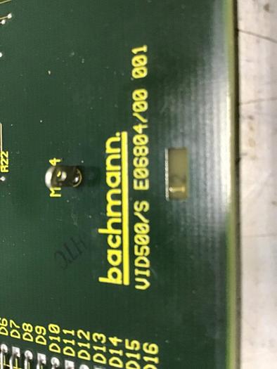 Used BACHMANN ELECTRONIC Circuit Board VID500/S #103052