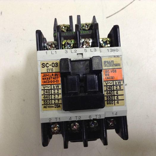 Used FUJI ELECTRIC Contactor SC-03 SC11AA USED #88970