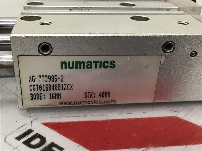 Used NUMATICS Compact Guide Slide CGT016040B1ZCZ #118676
