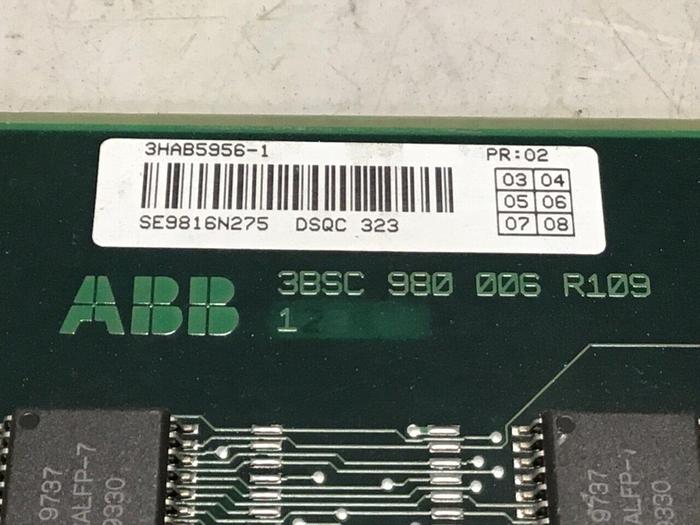 Used ABB Memory Board DSQC 323 3HAB5956-1 #132786