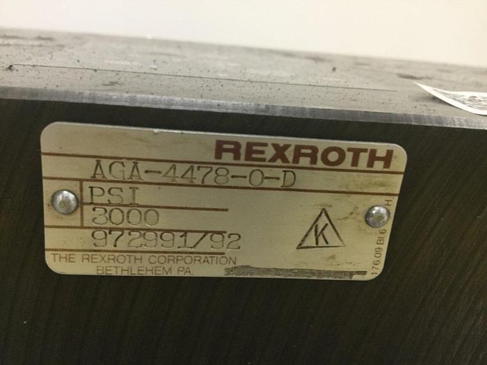Used REXROTH Clamp End Valve Block AGA44780D Used