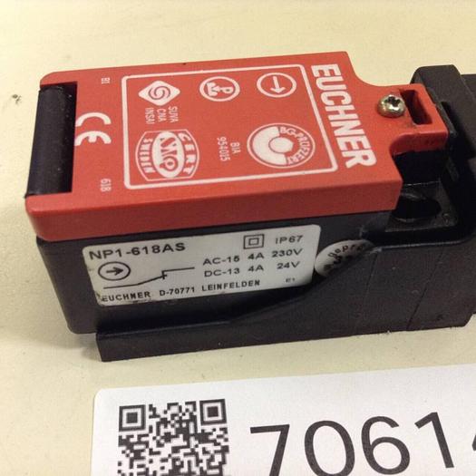 Used EUCHNER Safety Switch NP1-618AS #70614