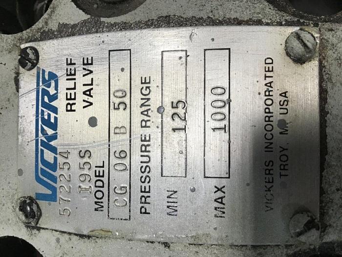 Used VICKERS Relief Valve CG06B50 #138786