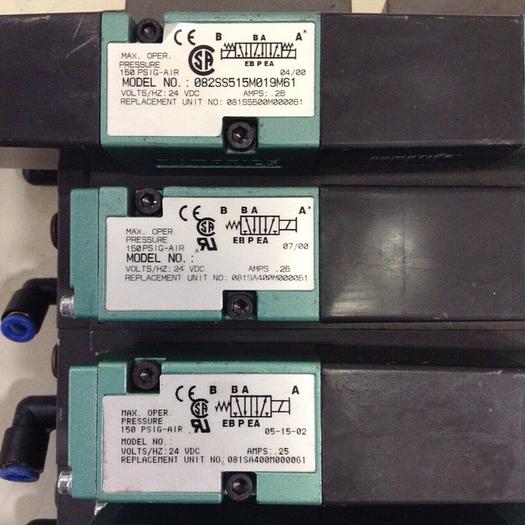 Used NUMATICS Control Block w/ Valves 082SA415M #80018