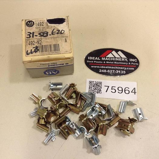 ALLEN BRADLEY Retaining Clips / Terminal Block Accesory 1492-N2 SER A #75964
