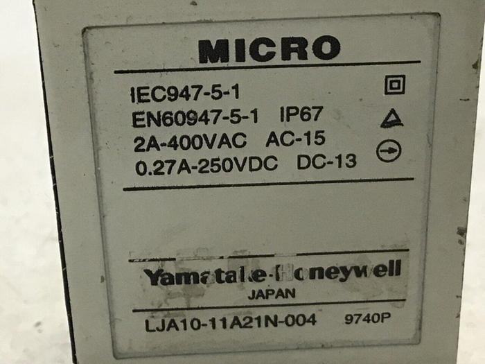 Used YAMATAKE Limit Switch LJA10-11A21N-004 #121471