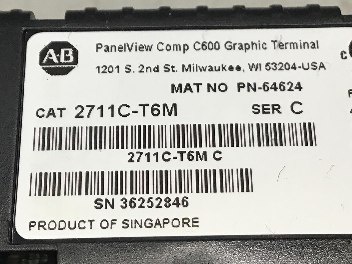 Used ALLEN BRADLEY 2711-T6M