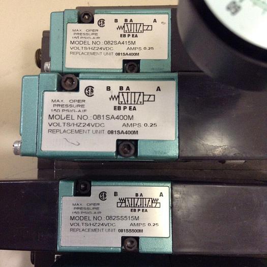 Used NUMATICS Control Block w/ Valves 082SA415M #80012