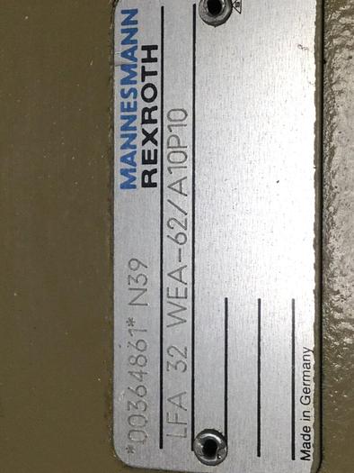 Used REXROTH Valve LFA32WEA62A10P10 #102528