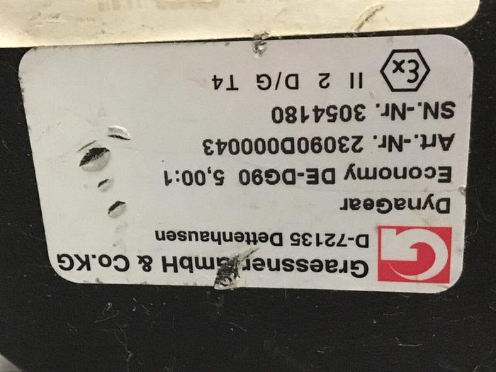 Used GRAESSNER GMBH Servo Motor DE-DG90 #133835