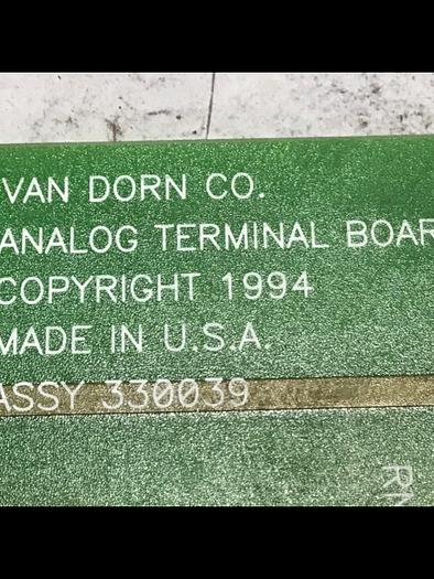 Used VAN DORN Analog Terminal Board PC330-039 Used