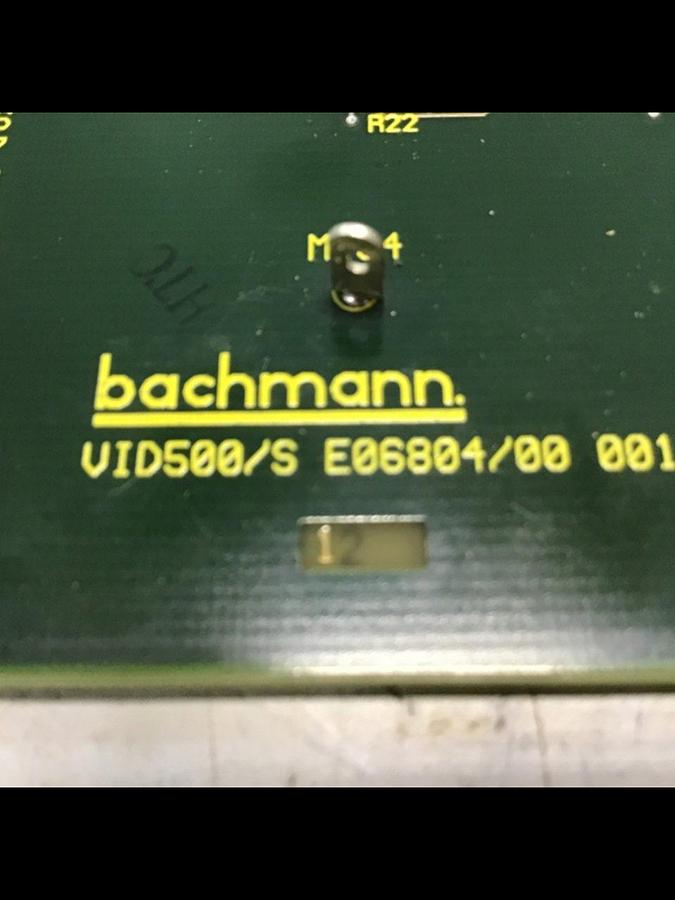Used BACHMANN ELECTRONIC Circuit Board VID500/S USED