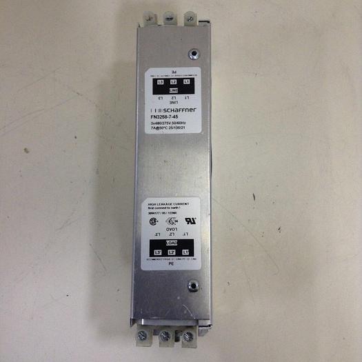 Used SCHAFFNER Power Line Filter FN3258-7-45 #82723