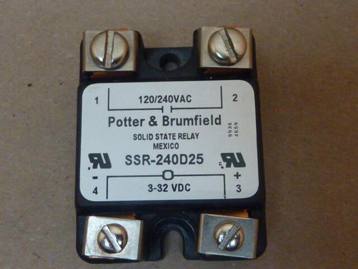 Used POTTER & BRUMFIELD Solid State Relay SSR-240D25 #35276
