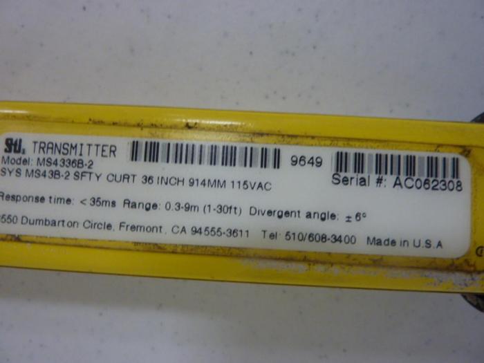 Used STI Light Curtain Transmitter MS4336B-2 Used