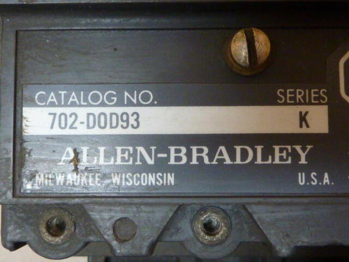 Used ALLEN BRADLEY Motor Starter Size 3 709-DOD93 SER K #29276