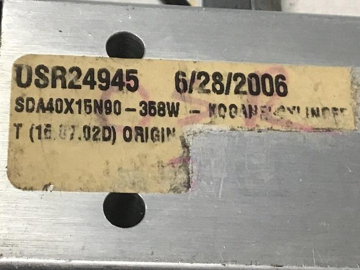 Used KOGANEI Air Cylinder Swing SDA40X15-N-90-358W #121034