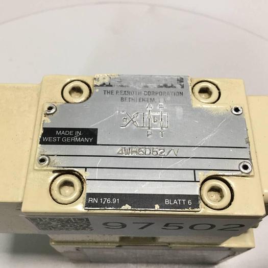 Used REXROTH Valve 4WH6D52V #97502