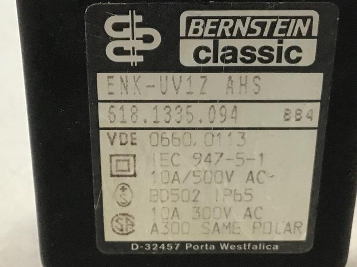 Used BERNSTEIN Limit Switch ENK-UV1Z AHS Used