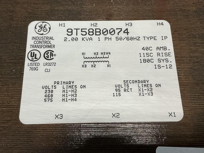 Used GENERAL ELECTRIC 9T58B0074
