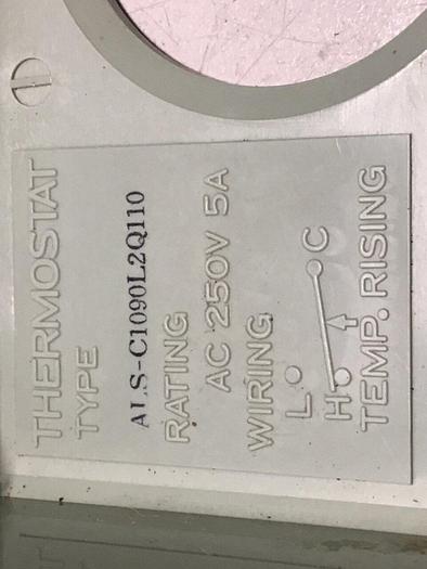 Used SAGINOMIYA SEISAKUSHO Thermostat ALS-C1090L2Q110 #114096