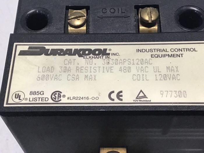 Used DURAKOOL Relay 3030APS120AC Used