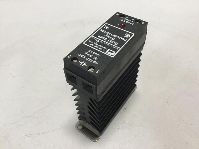 Used CONTINENTAL INDUSTRIES Solid State Relay RSDA-660-25-1DE #134738