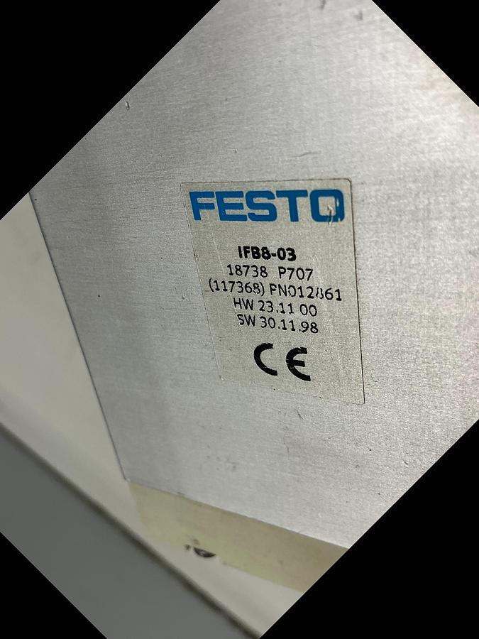 Used FESTO Control Block w/ Valves IFB8-03 #52807