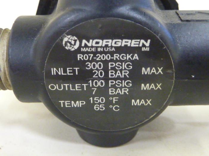 Used NORGREN Regulator R07-200-RGKA #61513