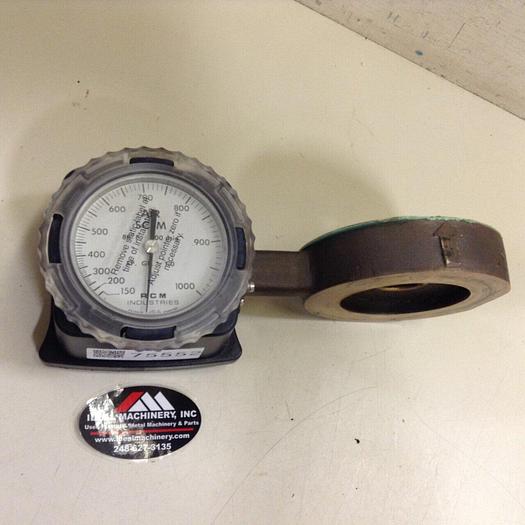 Used RCM INDUSTRIES Brass Flow Meter 3-81-VUL-1000-1 #75552
