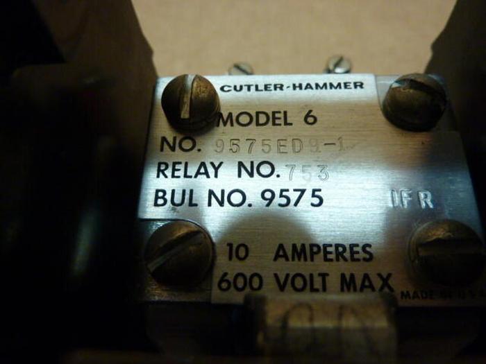 Used CUTLER HAMMER Motor Starter 9575E D9-1 #27785
