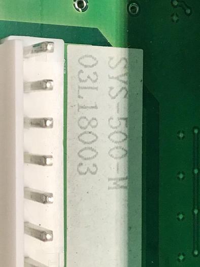 Used SYSCO Control Panel SYS-500 #125365