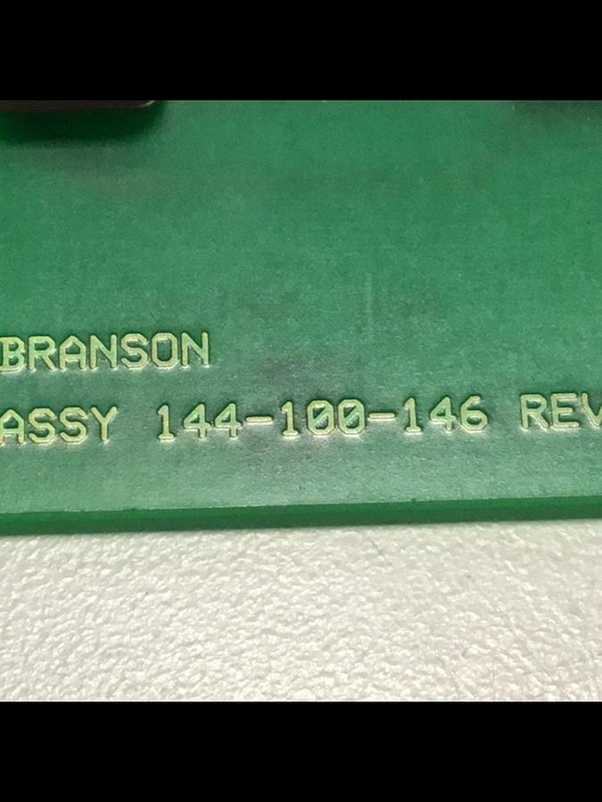 Used BRANSON Circuit Board 144-100-146 Used #145240