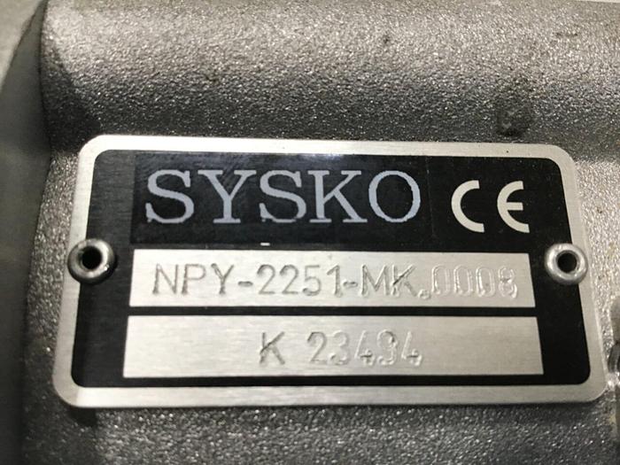 Used SYSKO CORPORATION Pump NPY-2251-MK.0008 #125325