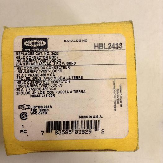 HUBBELL Connector Body HBL2433 #82548