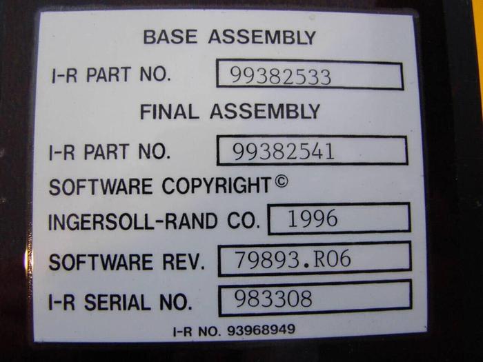 Used INGERSOLL RAND Controller 99382533 #7119
