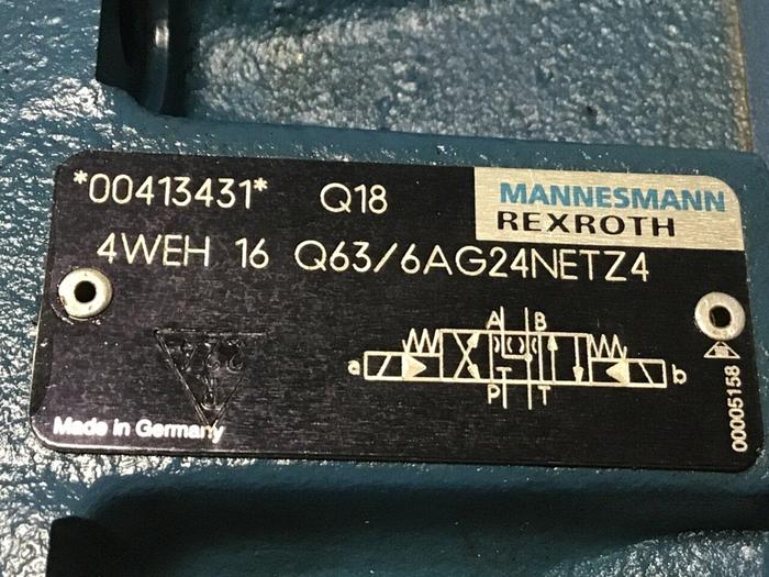 Used REXROTH Valve 4WE6J53/AG24NZ4 MANIFOLD #137663