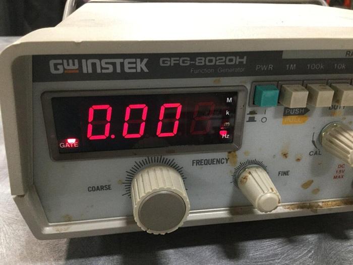 Used GW INSTEK Generator Counter GFG-8020H #107290