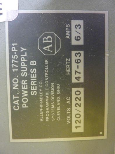 Used ALLEN BRADLEY Power Supply 1775-P1 SER B #56858