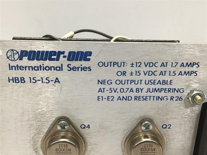 Used POWER-ONE Power Supply HBB15-1.5-A #115807