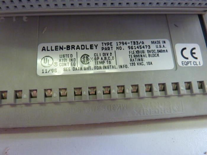 Used ALLEN BRADLEY Input Module 1794-IB16 SER A Used