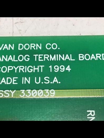 Used VAN DORN Analog Terminal Board PC330-039 330-039 #143039