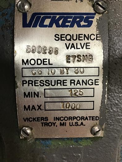 Used VICKERS CG10BY30 Valve Used #142201