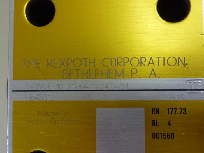 Used REXROTH Valve 4WRE10E11124Z4M #55723