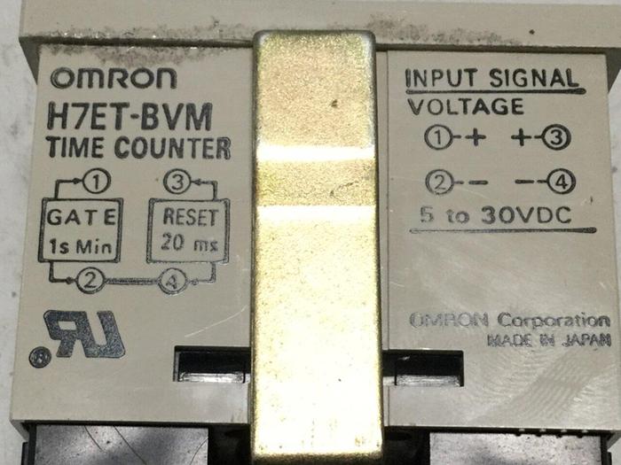 Used OMRON Time Counter H7ET-BVM #107581
